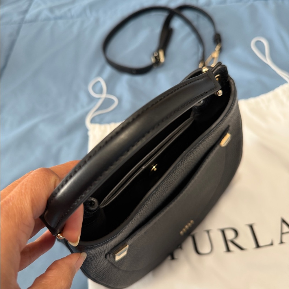 Furla Black Crossbody Bag with silver hardware - Picture 5 of 7